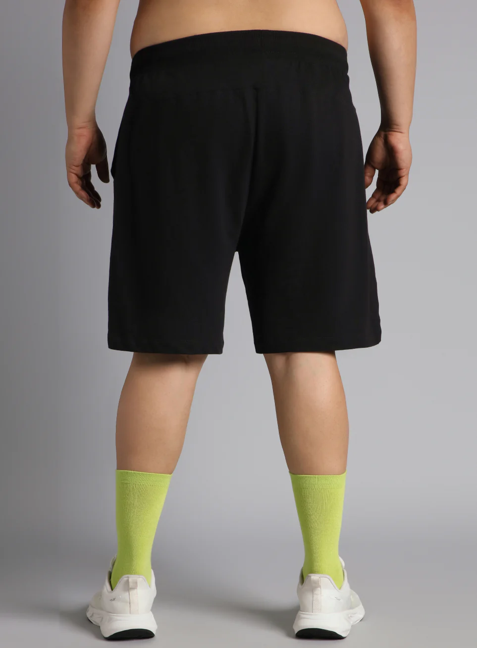 Men's Black Plus Size Training Essential Shorts - Image 6