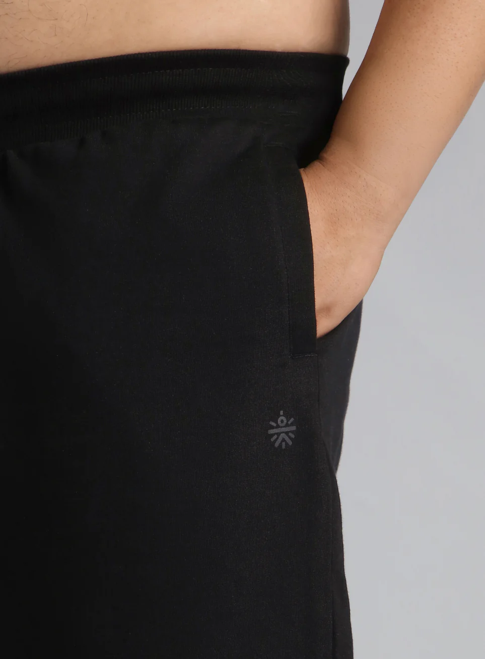 Men's Black Plus Size Training Essential Shorts - Image 7