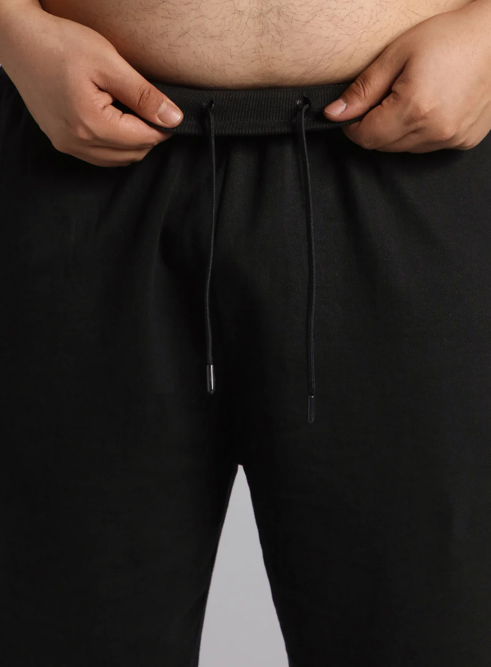 Men's Black Plus Size Training Essential Shorts - Image 9