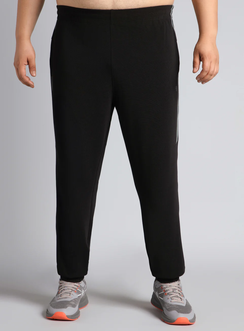 Men's Black Plus Size Training Joggers - Image 4