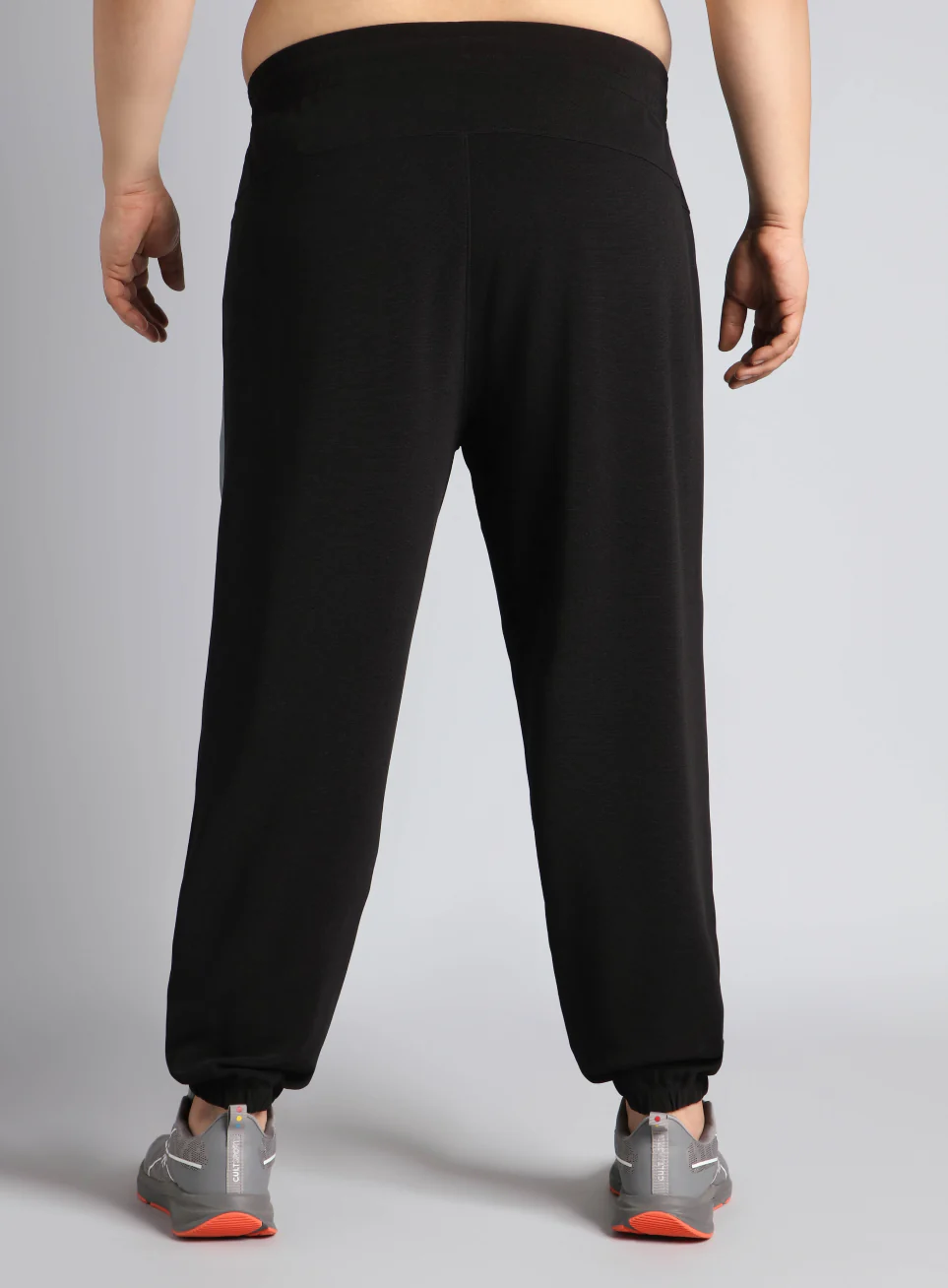 Men's Black Plus Size Training Joggers - Image 6