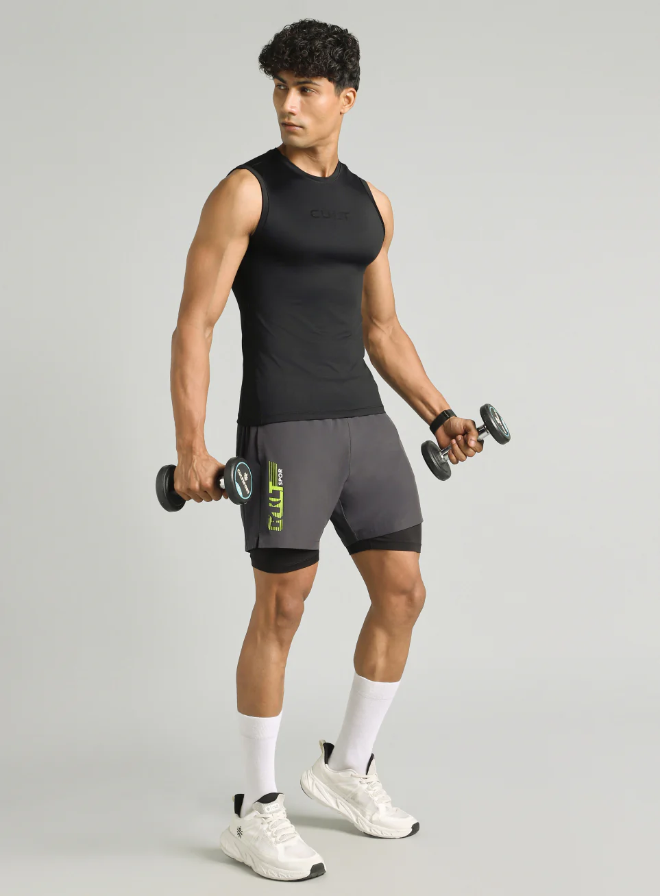 Men's Black Power Lifter Compression T-shirt - Image 3