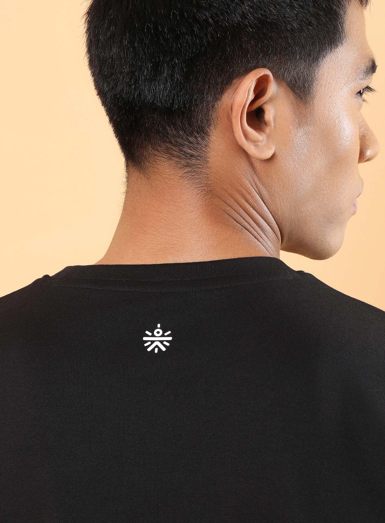 Men's Black Power Play Relaxed fit T-shirt - Image 8