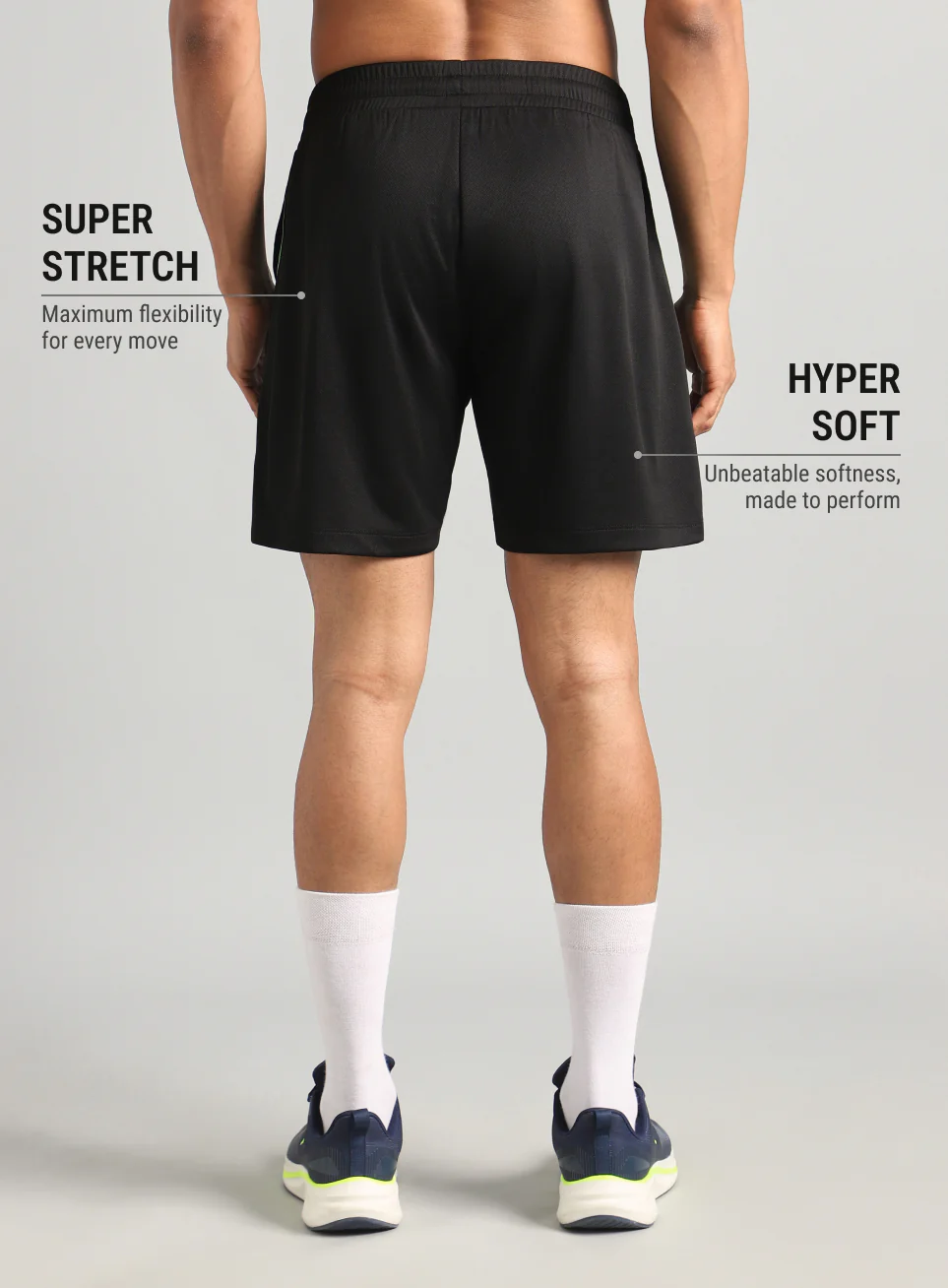 Men's Black Power Pop Active Shorts - Image 6