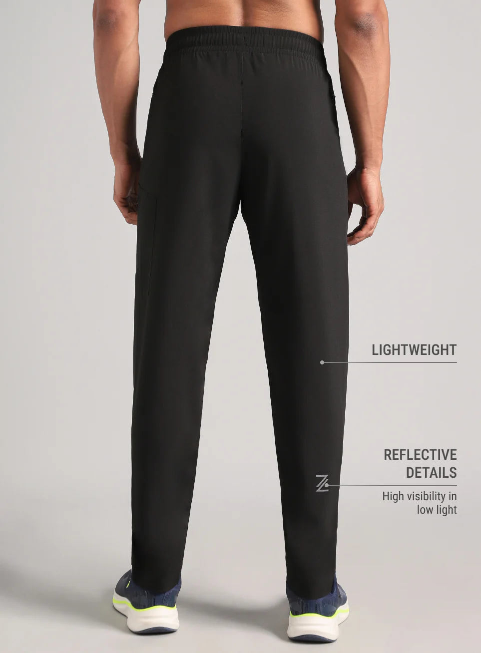 Men's Black Pro Movement Runner's Trackpants - Image 6