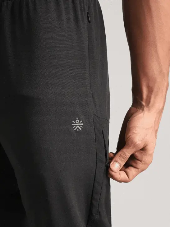 Men's Black Pro Movement Runner's Trackpants - Image 8