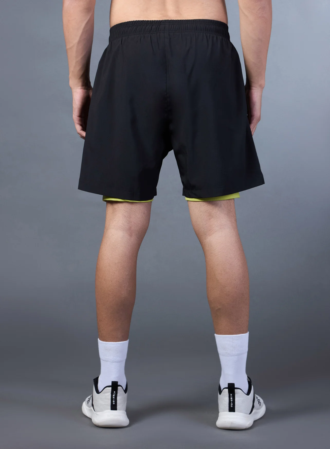 Men's Black Run Elevate Shorts - Image 6