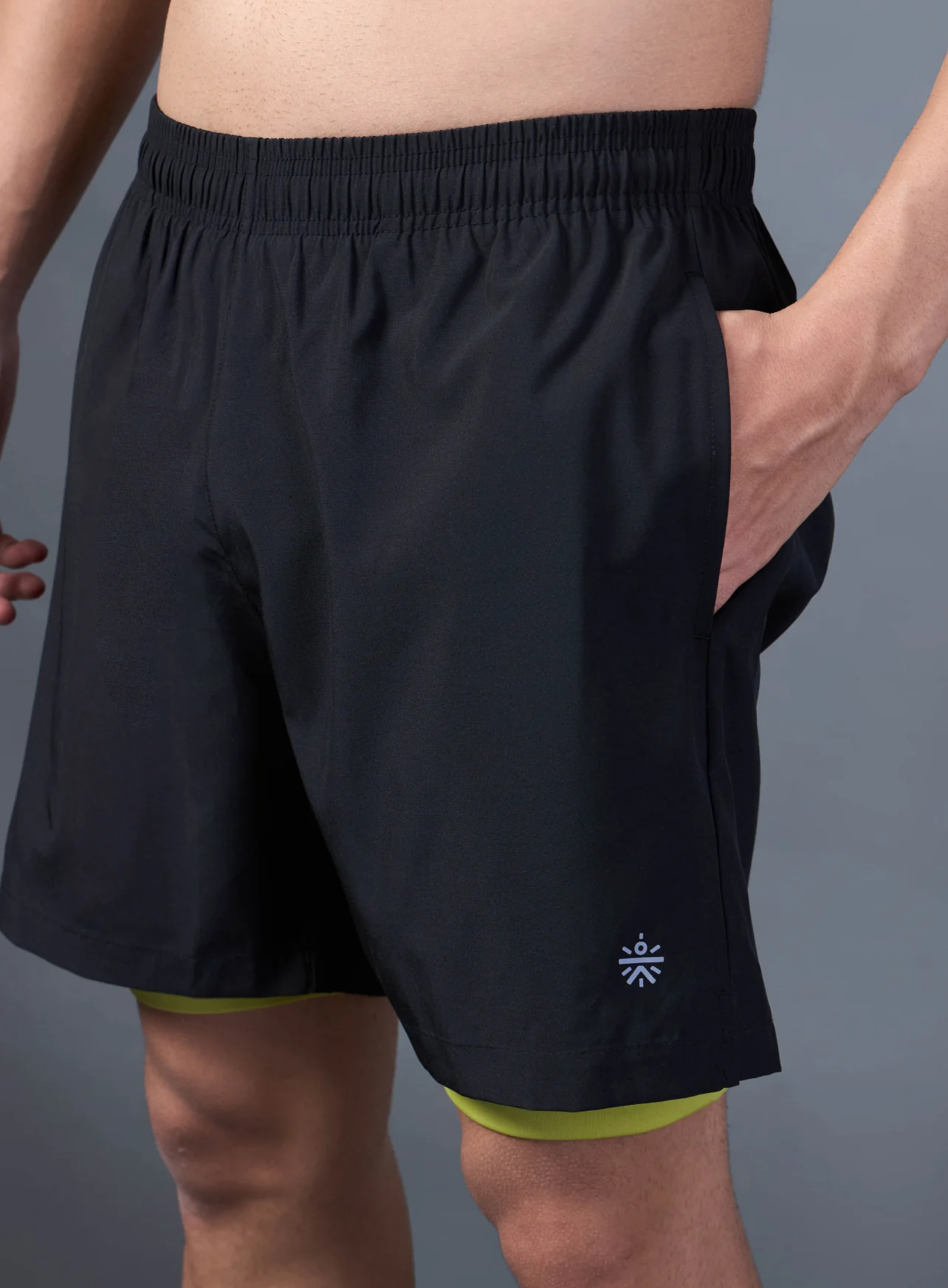 Men's Black Run Elevate Shorts - Image 7
