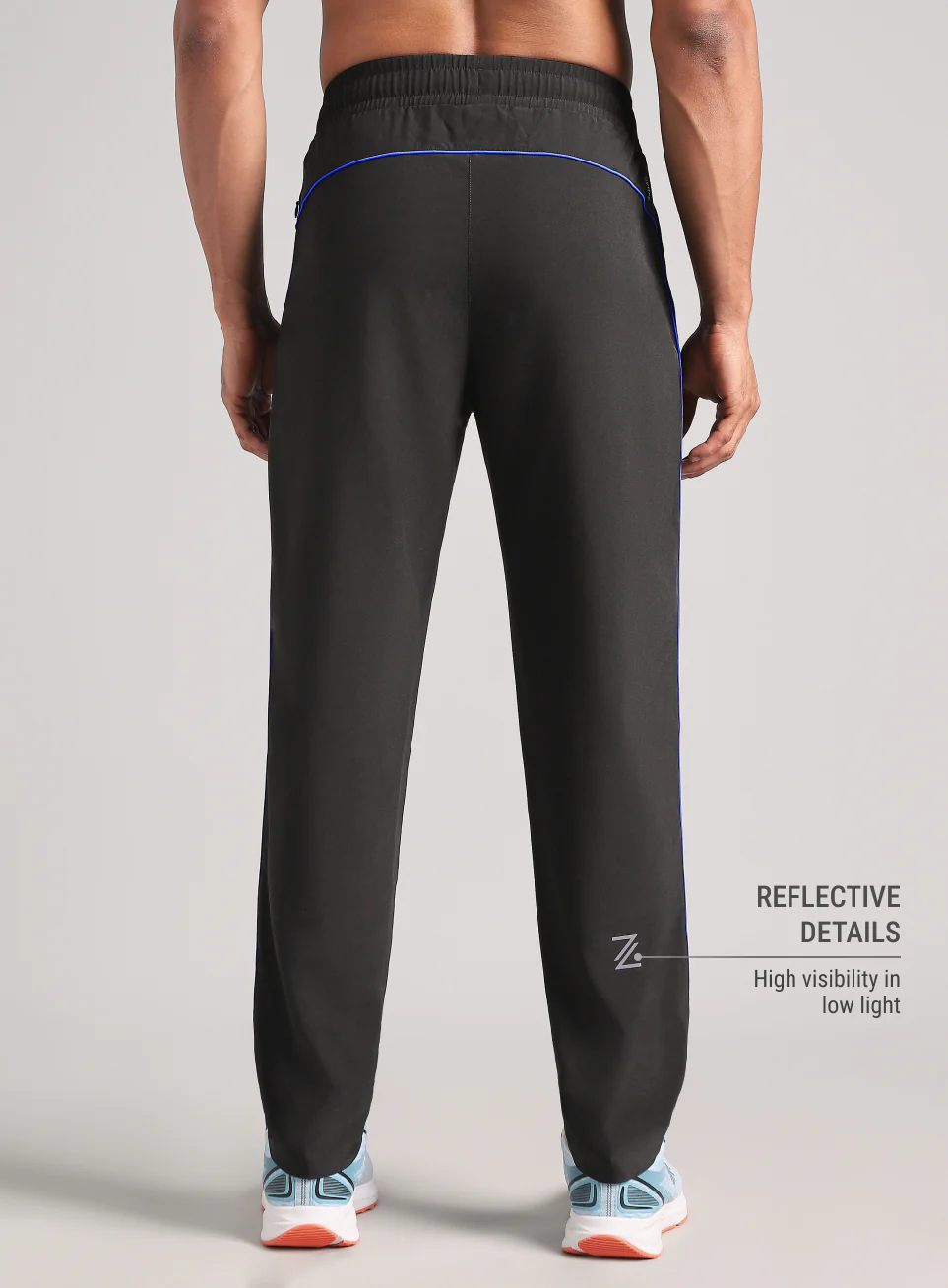 Men's Black Run Elevate Trackpants - Image 6