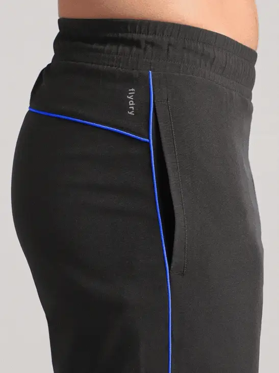 Men's Black Run Elevate Trackpants - Image 8