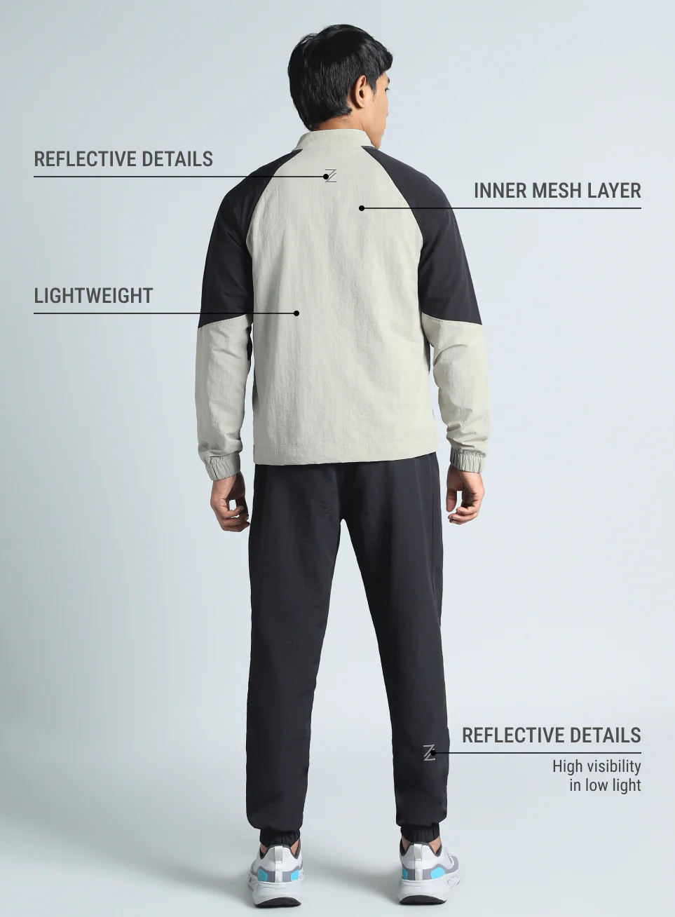 Men's Black Run Forward All Weather Track Suit - Image 6