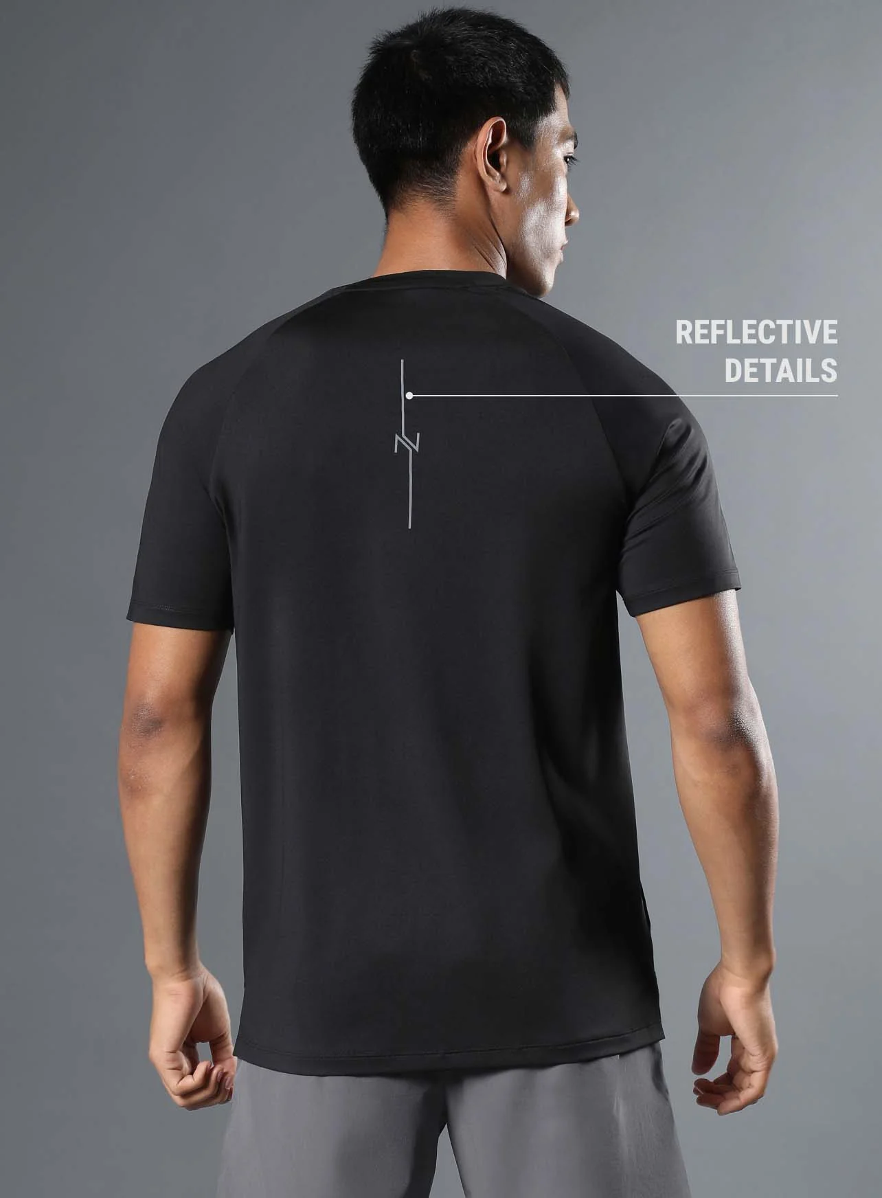 Men's Black Run Forward T-shirt - Image 6