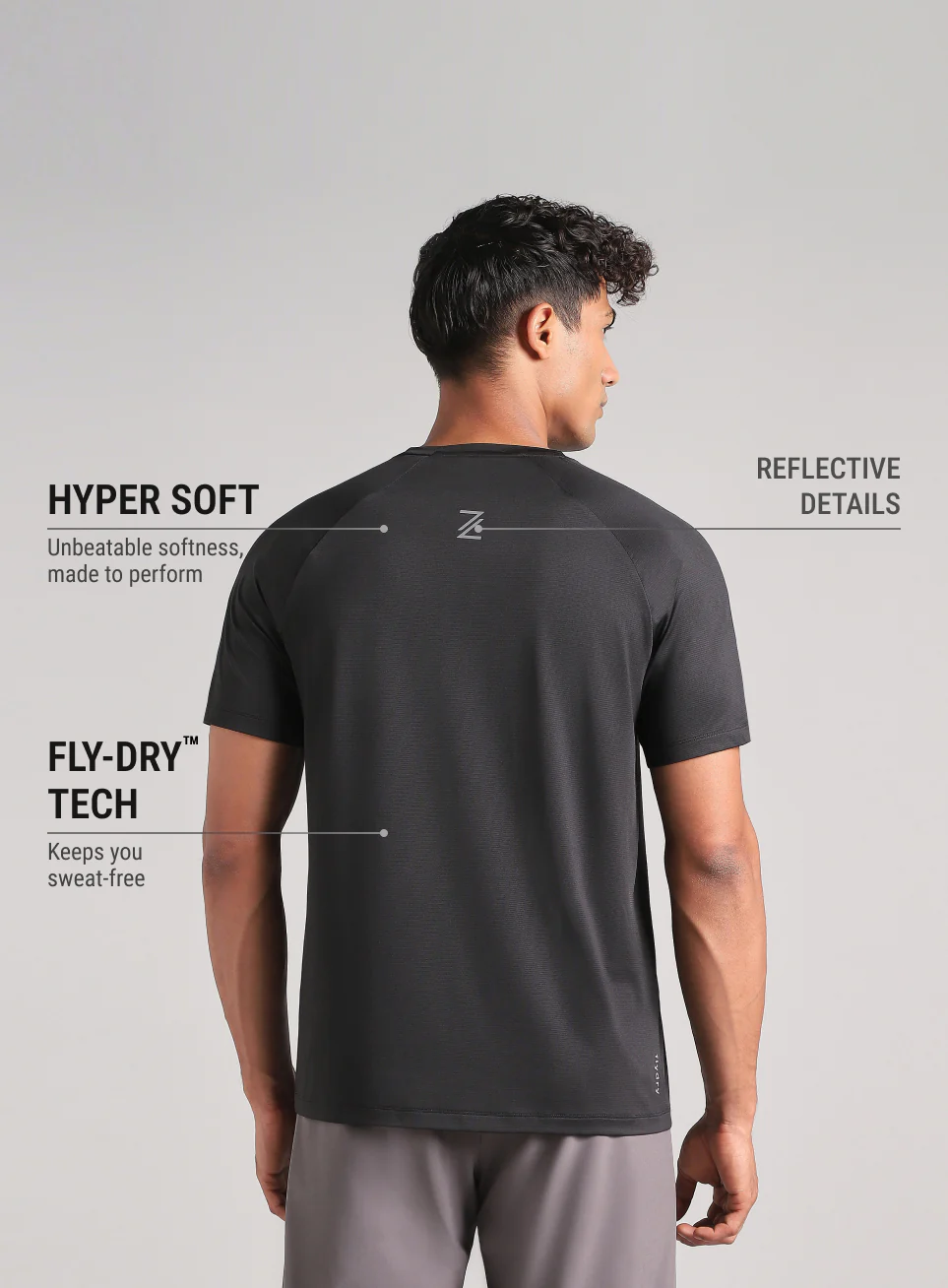 Men's Black Run Forward T-Shirt - Image 6