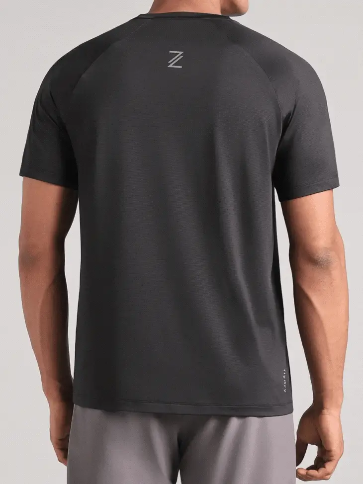 Men's Black Run Forward T-Shirt - Image 9