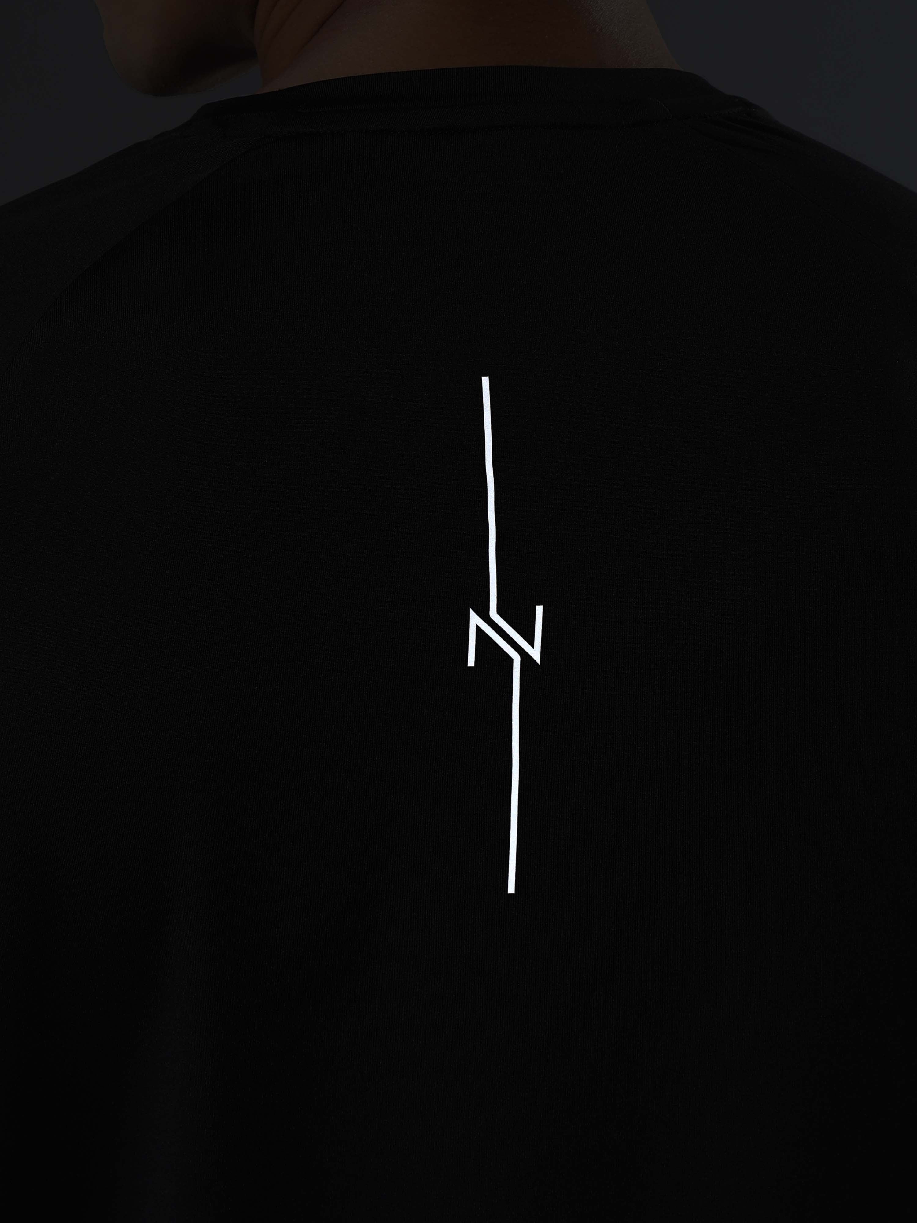 Men's Black Run Forward T-shirt - Image 8