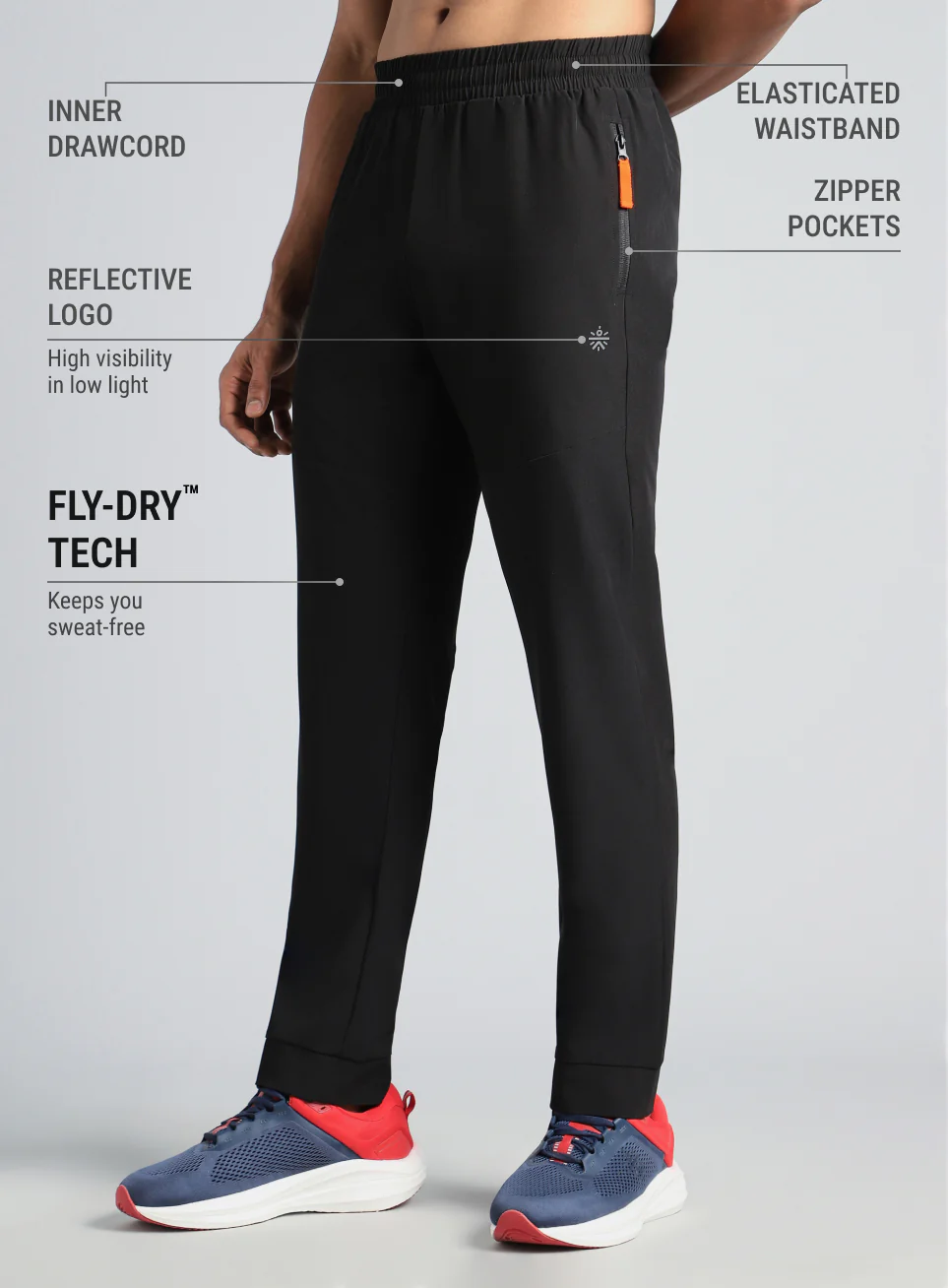 Men's Black Run Max Joggers - Image 5