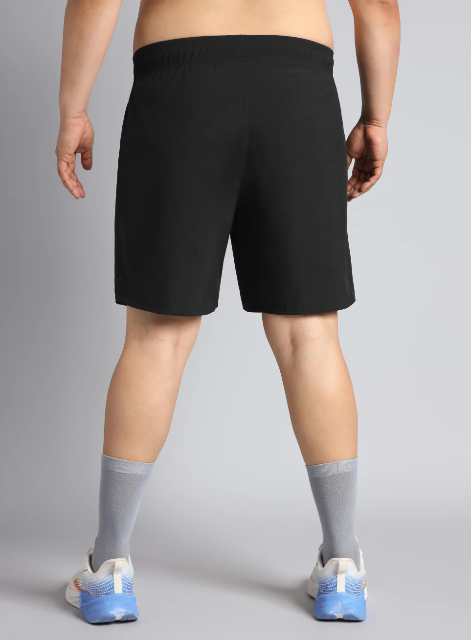 Men's Black Runner's Essential Plus Size Shorts - Image 6