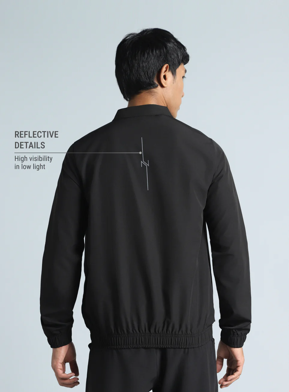 Men's Black Runner's Favourite Lightweight Jacket - Image 6