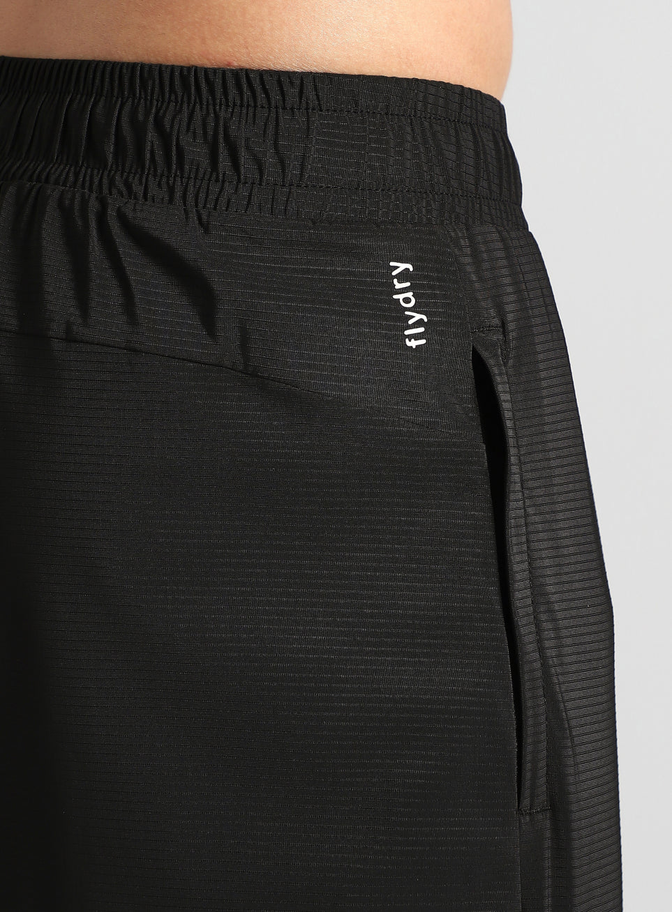 Men's Black Self Stripe Tech Training Trackpants - Image 8