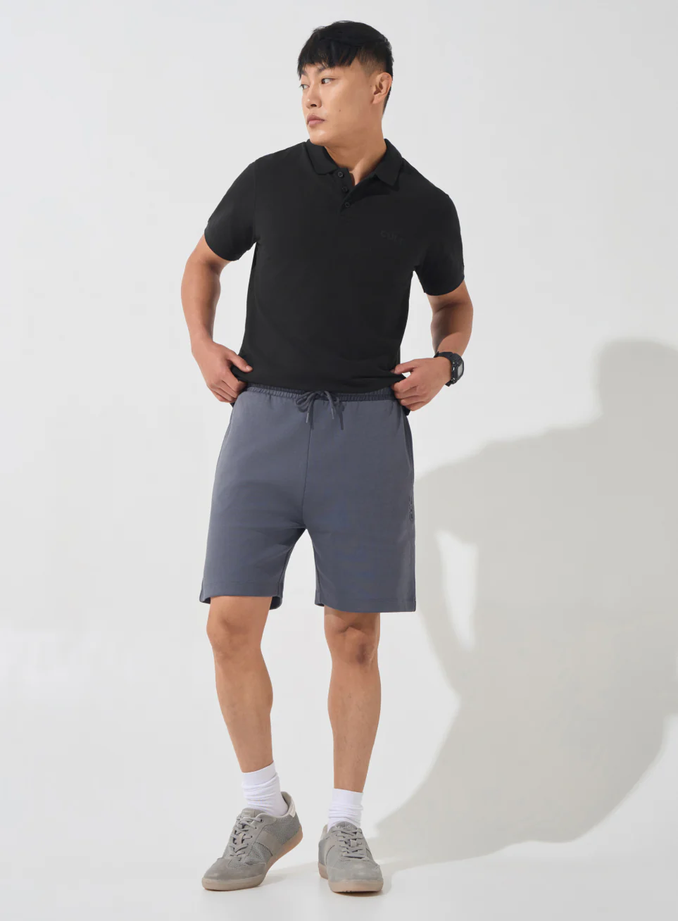 Men's Black Soft Form Classic Polo T-shirt - Image 2