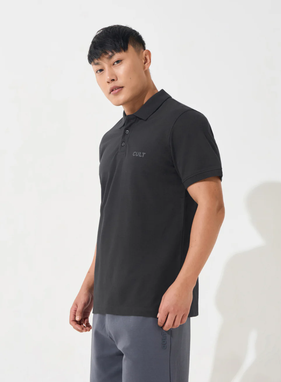 Men's Black Soft Form Classic Polo T-shirt - Image 5