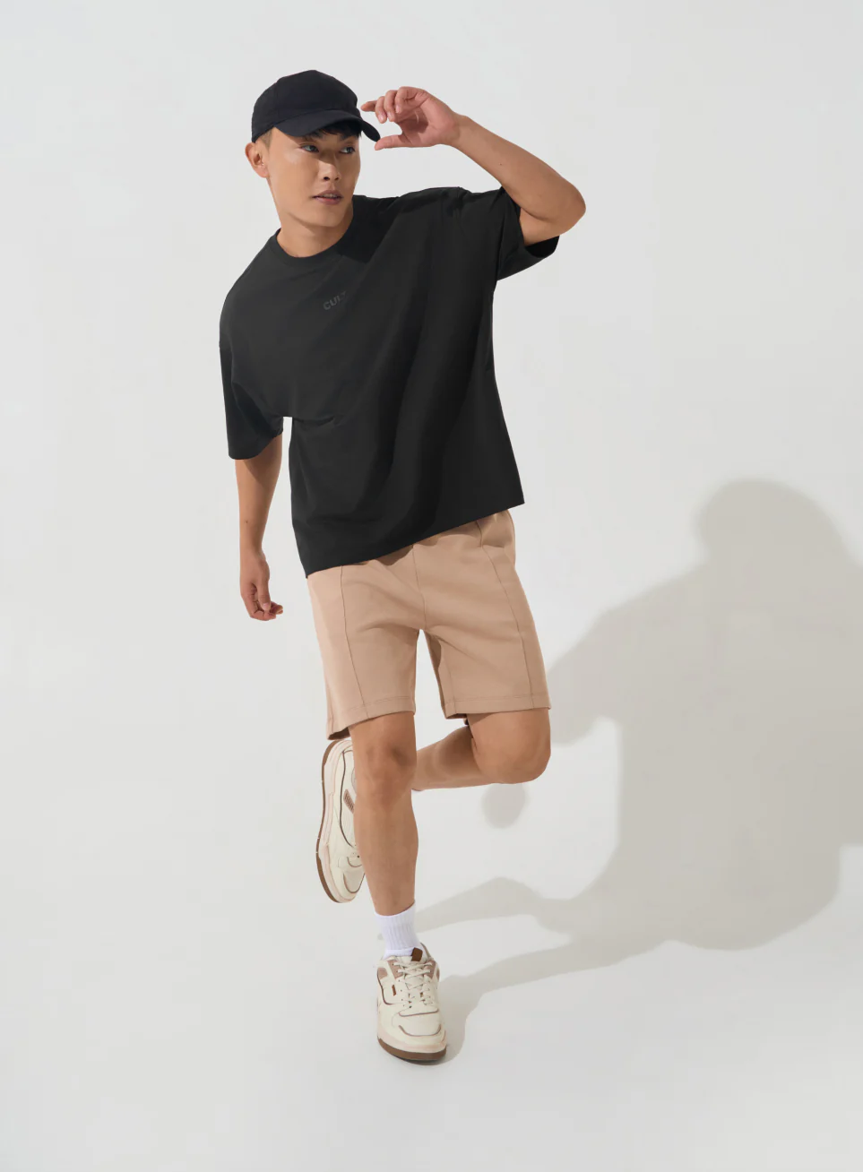 Men's Black Soft Form Oversized T-shirt - Image 2