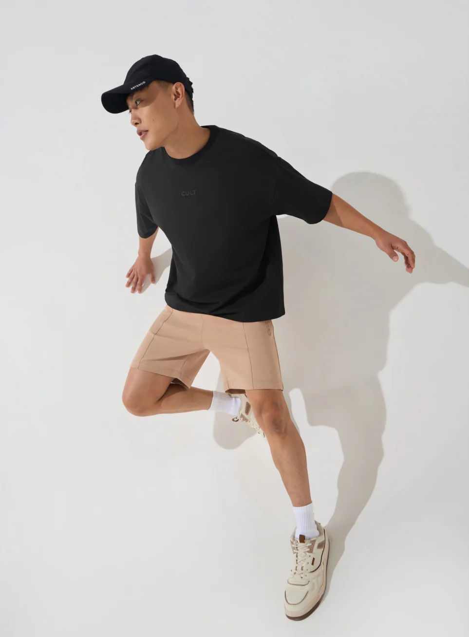 Men's Black Soft Form Oversized T-shirt - Image 3