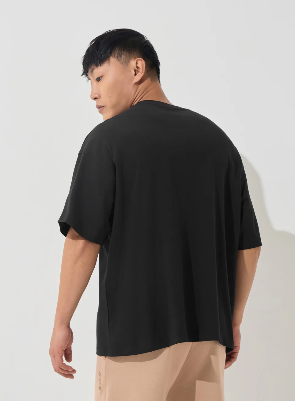 Men's Black Soft Form Oversized T-shirt - Image 6