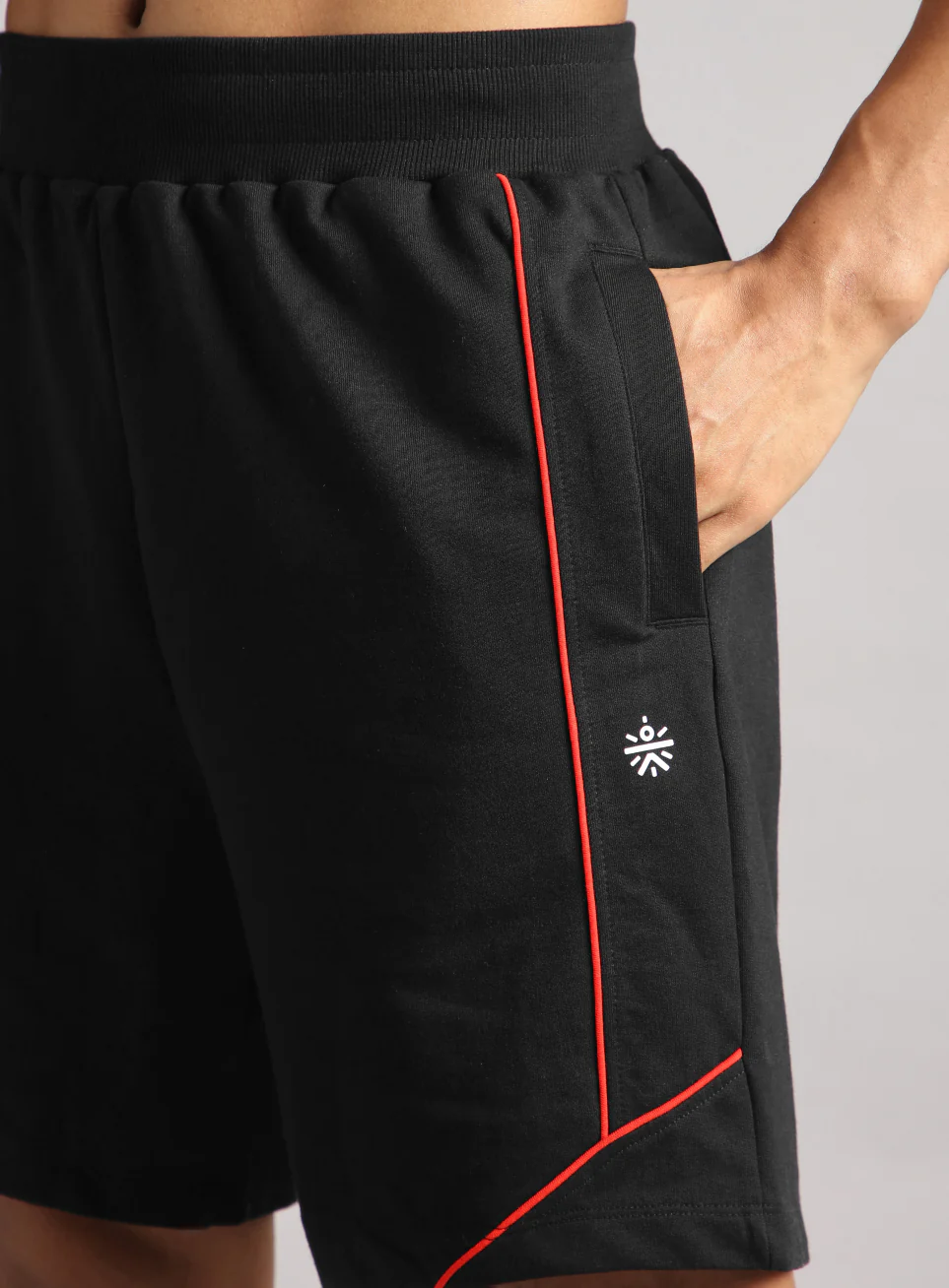 Men's Black Sports Club Shorts - Image 7