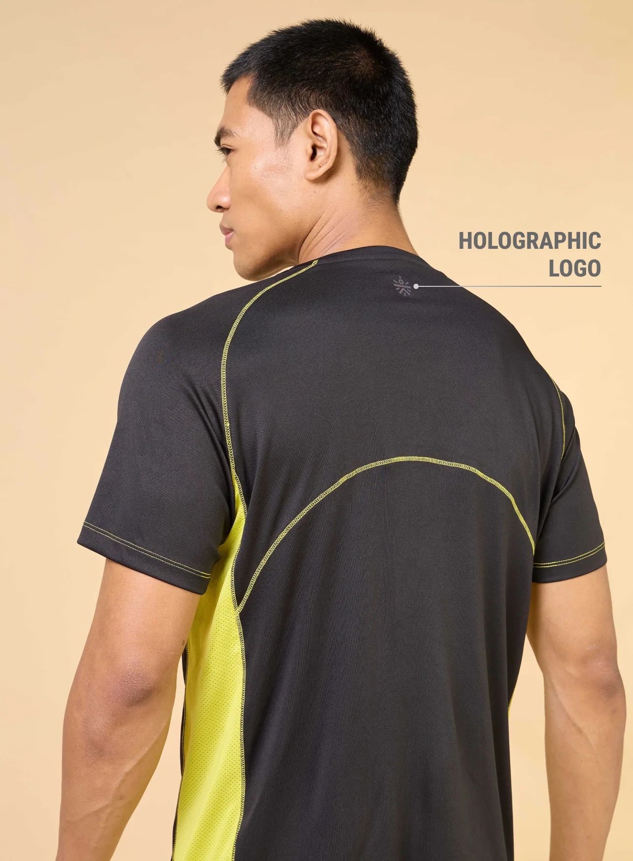Men's Black Train All Sculpted T-shirt - Image 6
