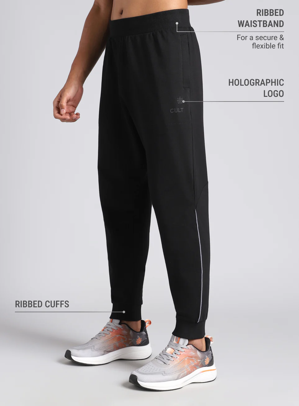 Men's Black Train Day Essential Joggers - Image 5