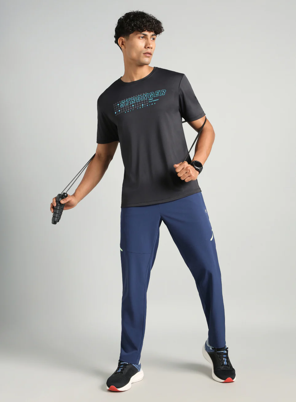 Men's Black Train Stronger T-shirt - Image 3