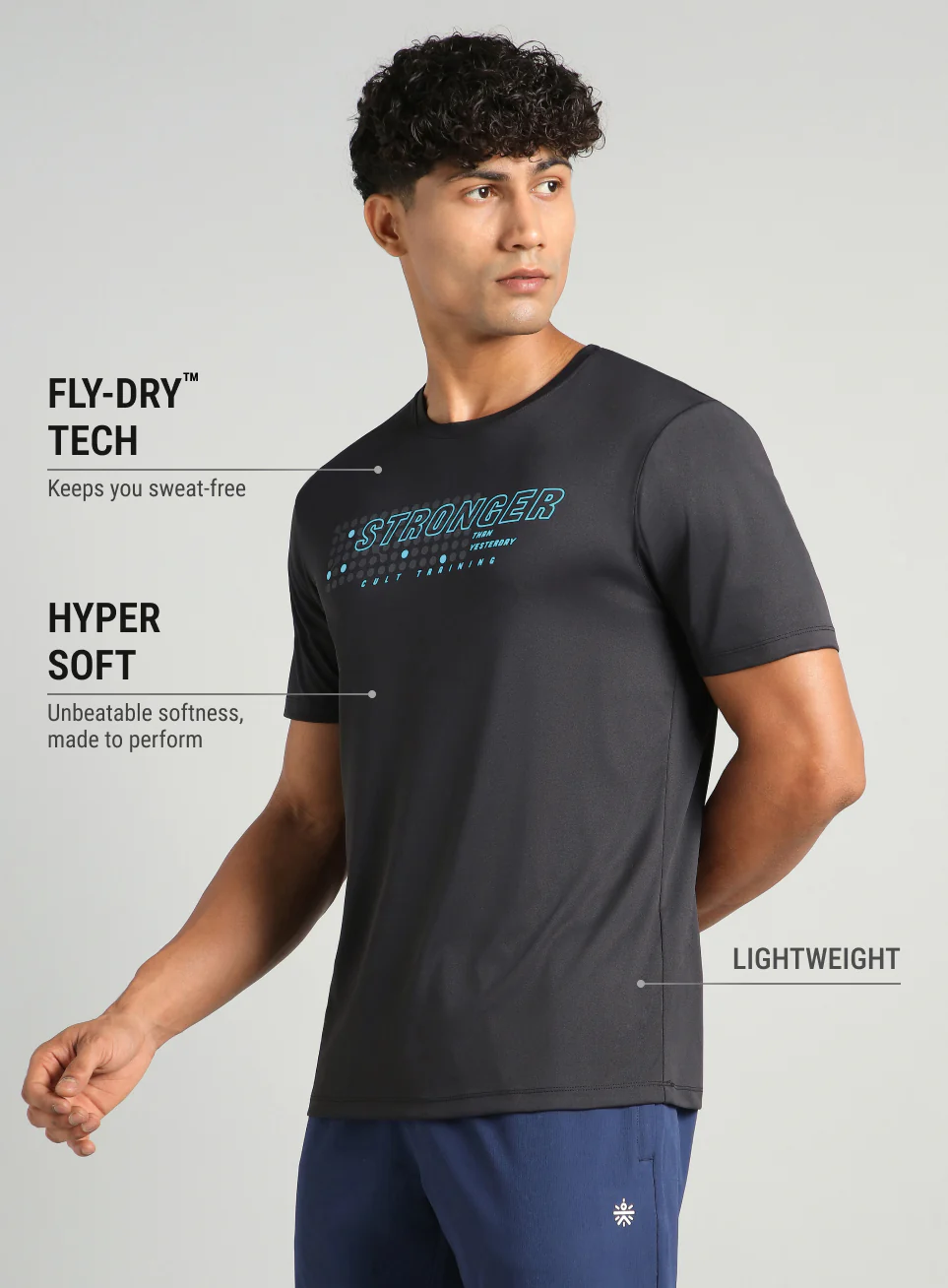 Men's Black Train Stronger T-shirt - Image 5
