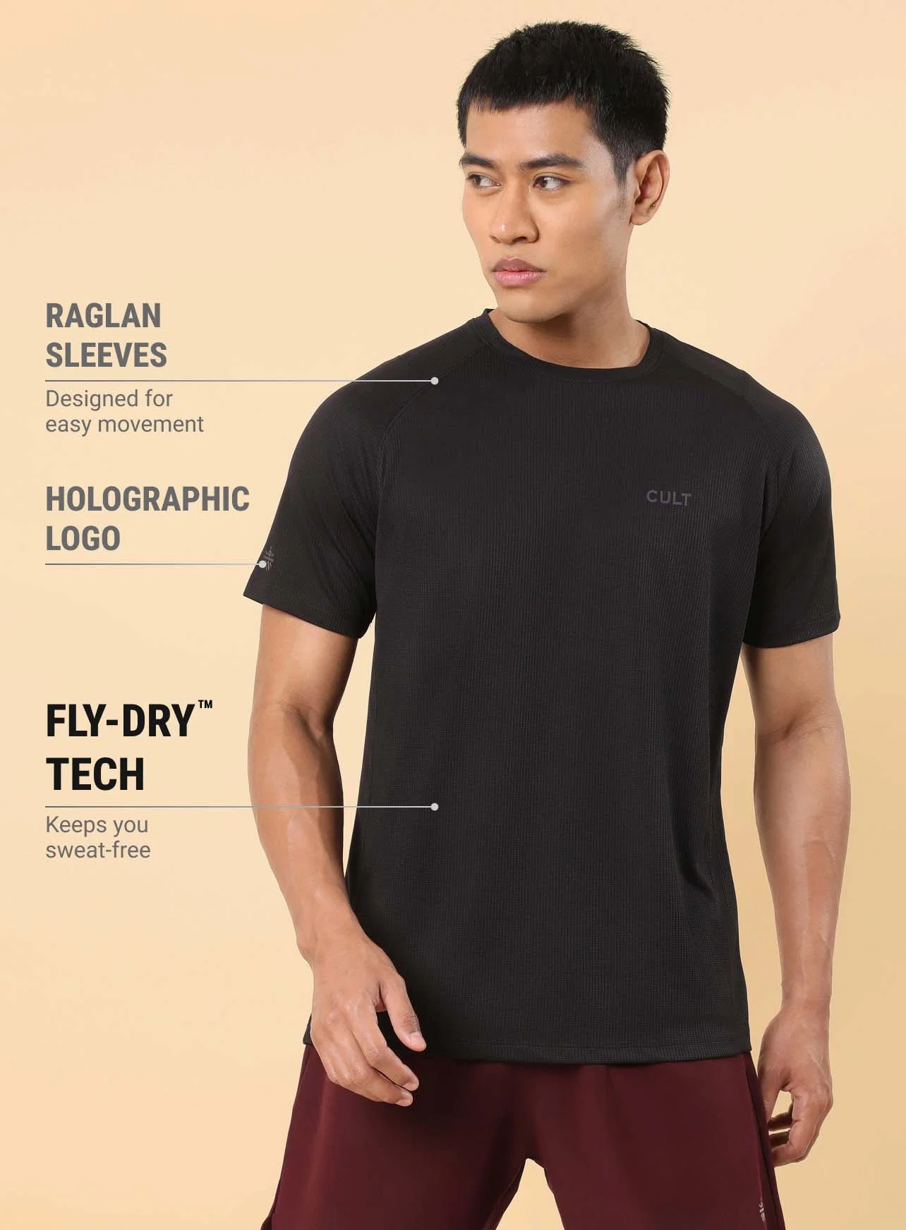Men's Black Training All Form T-shirt - Image 4