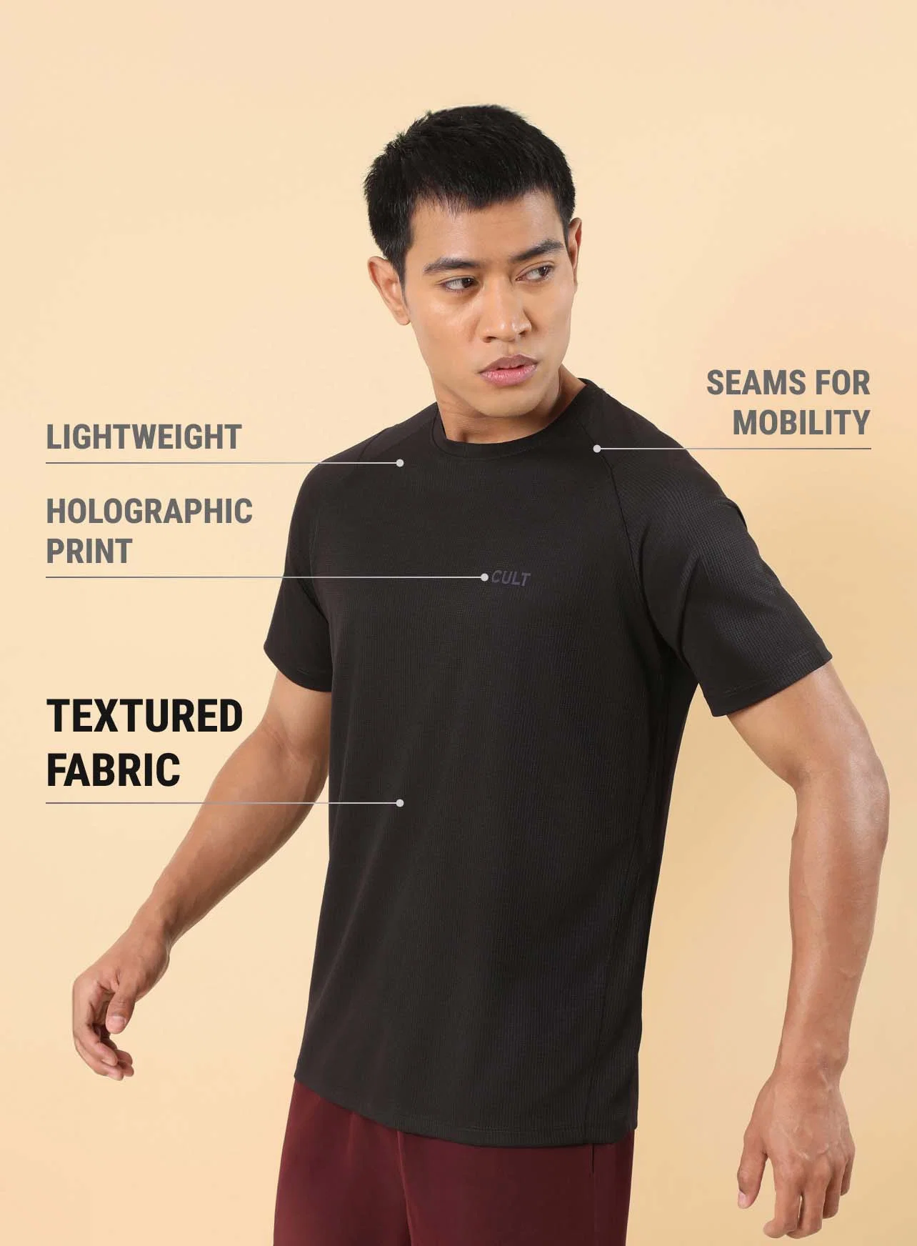 Men's Black Training All Form T-shirt - Image 5