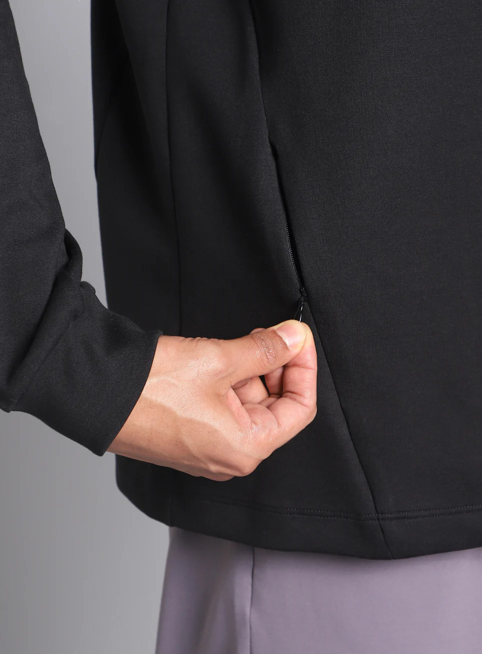 Men's Black Training Essential Mid Layer Jacket - Image 10