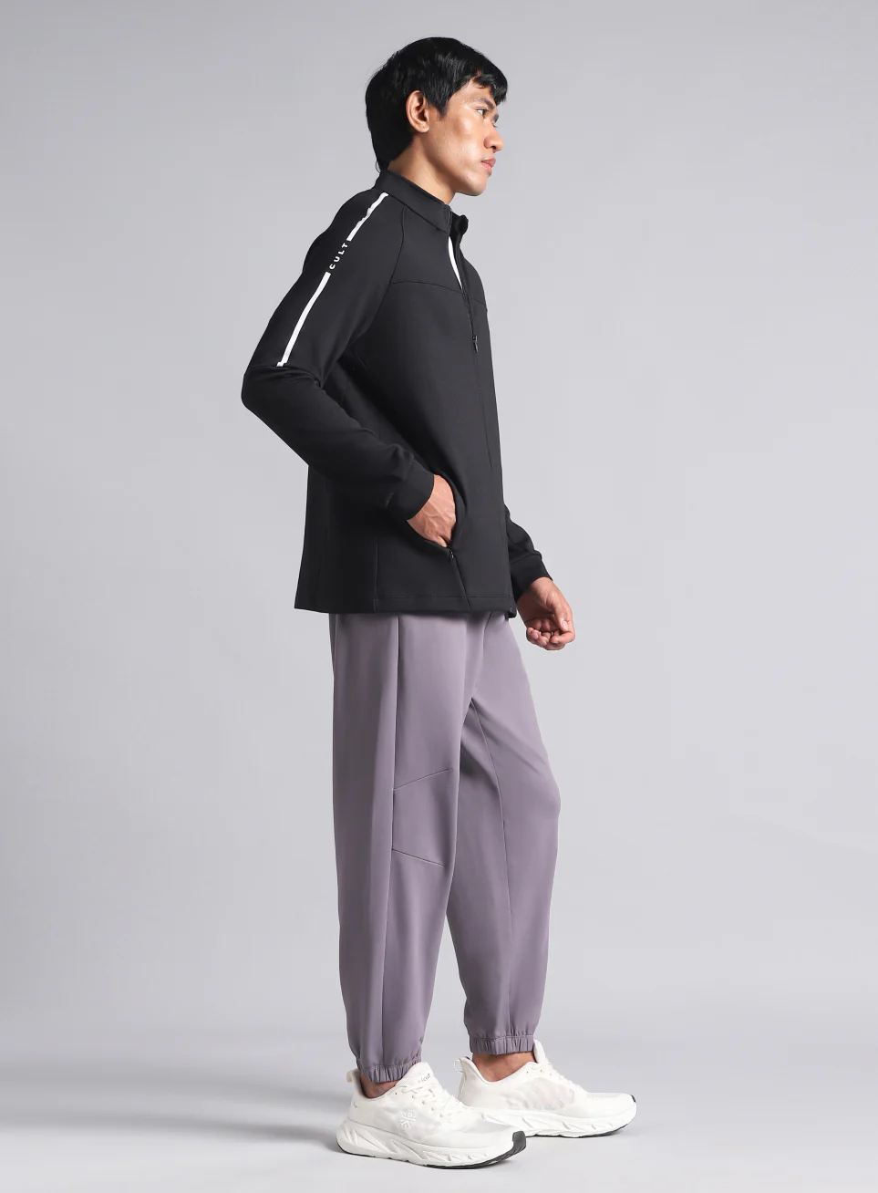 Men's Black Training Essential Mid Layer Jacket - Image 3
