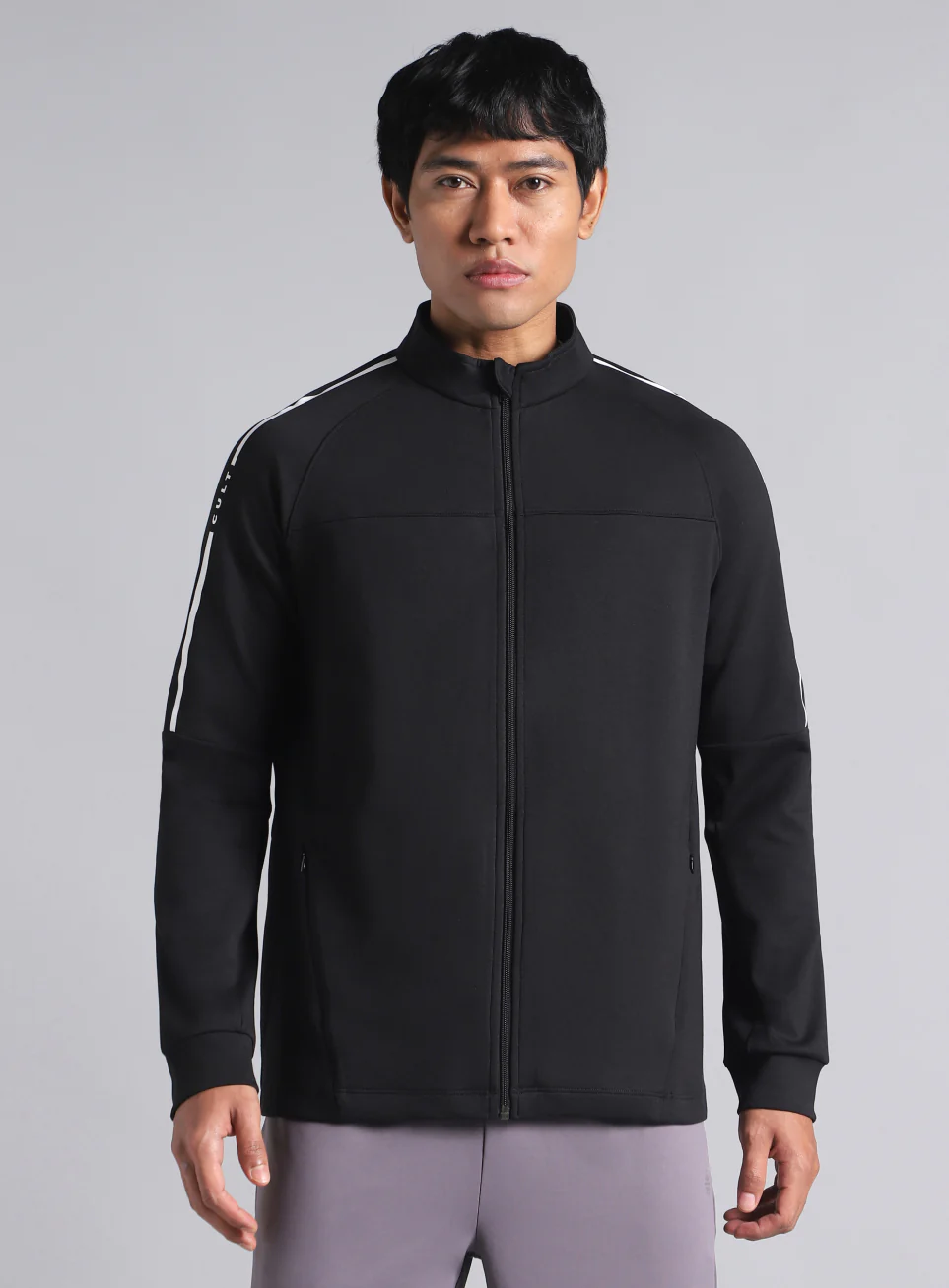 Men's Black Training Essential Mid Layer Jacket - Image 4
