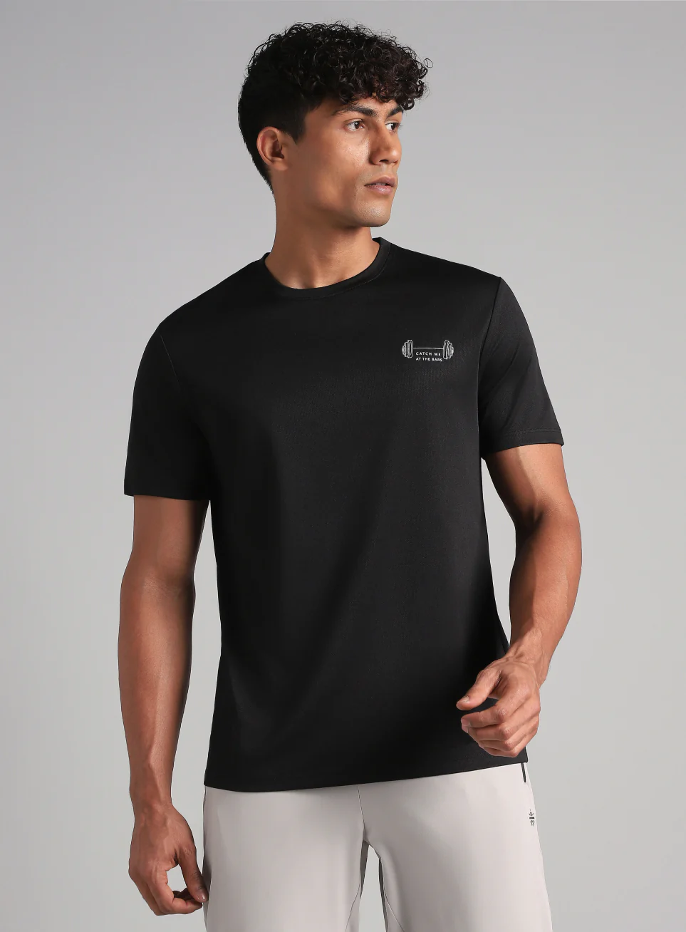 Men's Black Training Graphic T-Shirt - Image 4