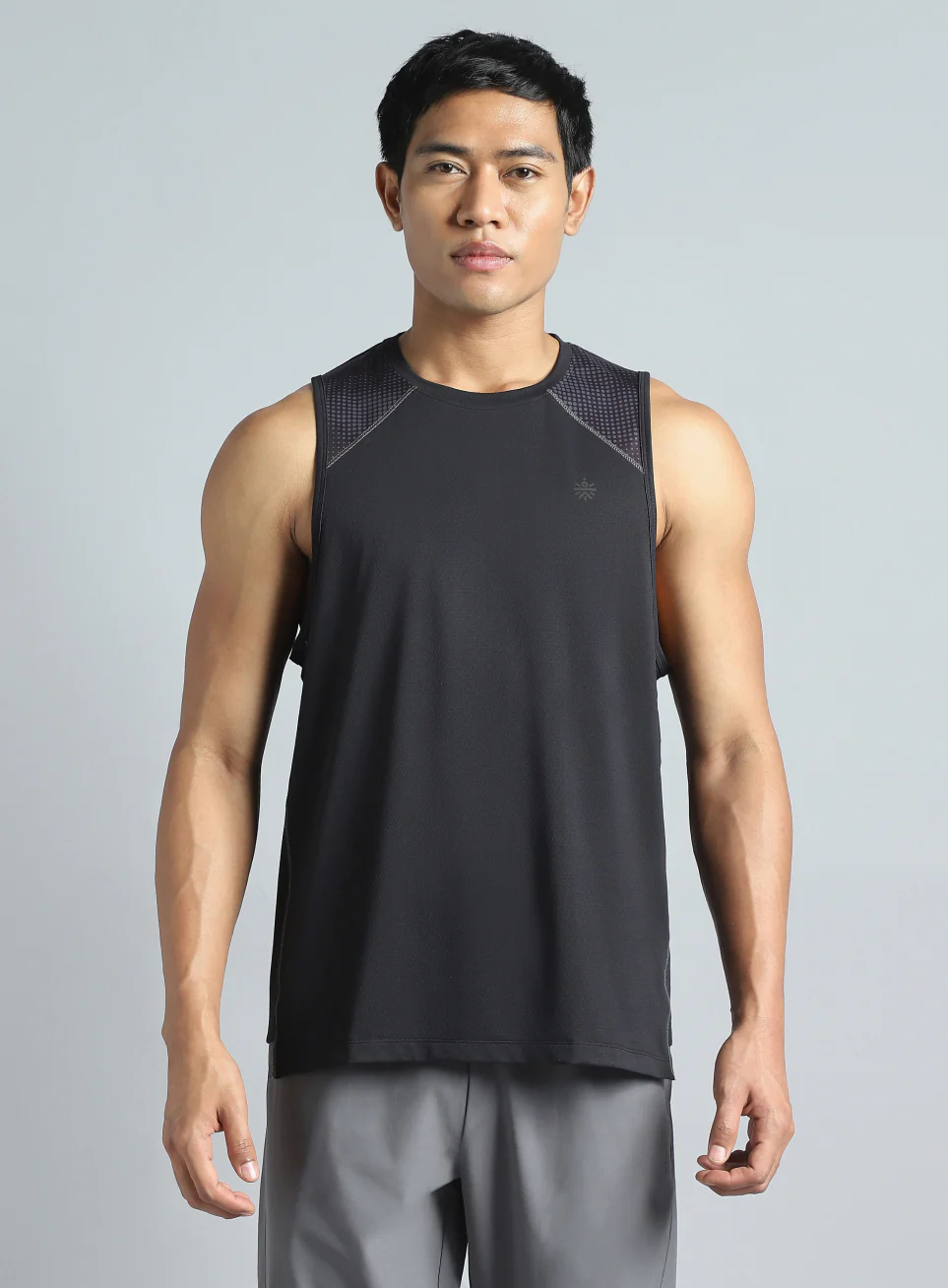 Men's Black Training Muscle Tank - Image 10