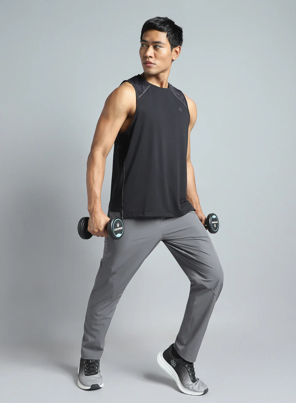 Men's Black Training Muscle Tank - Image 2
