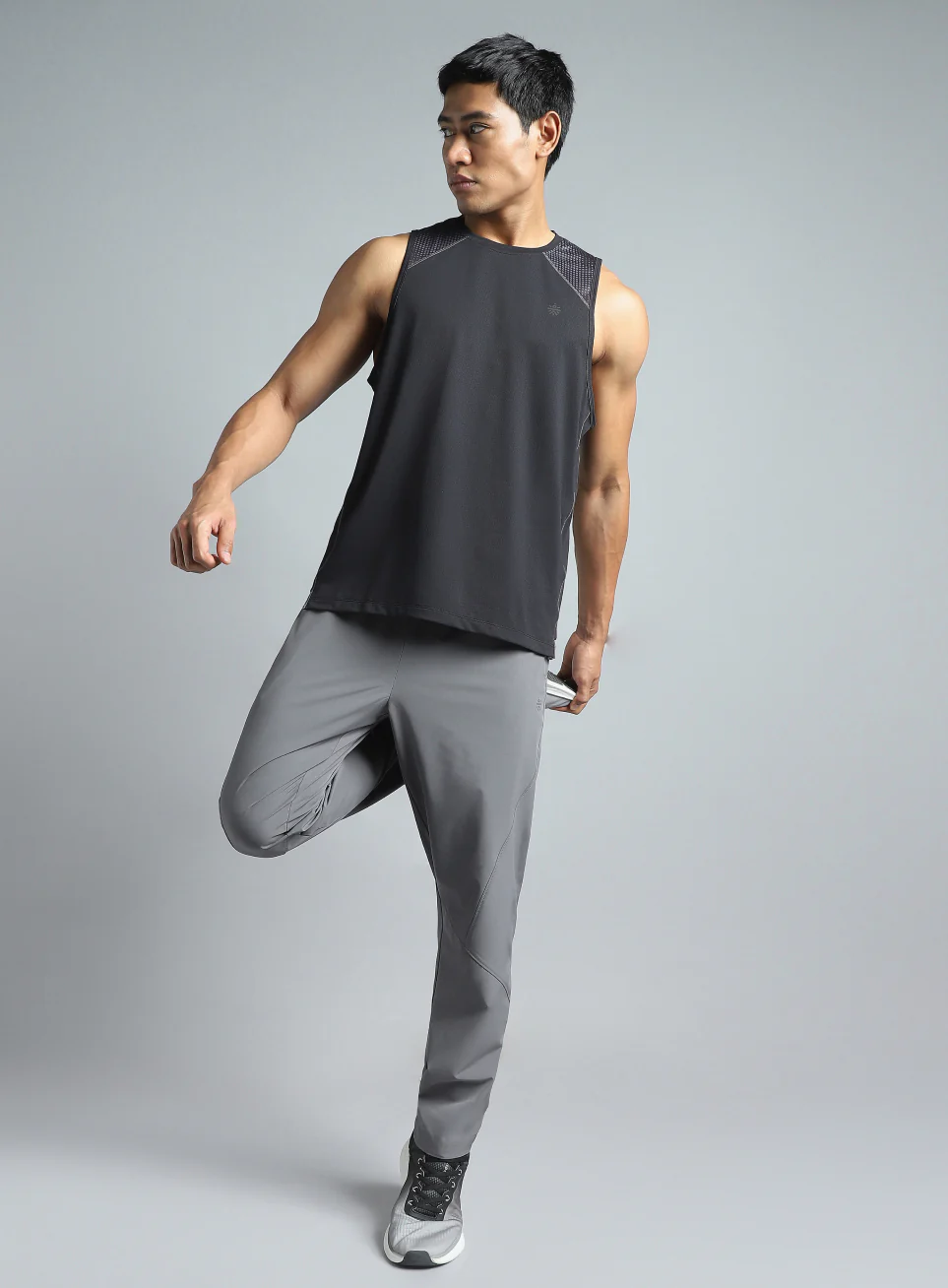 Men's Black Training Muscle Tank - Image 3