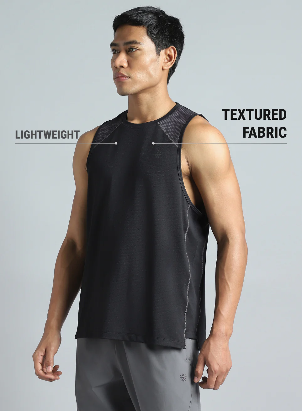 Men's Black Training Muscle Tank - Image 5