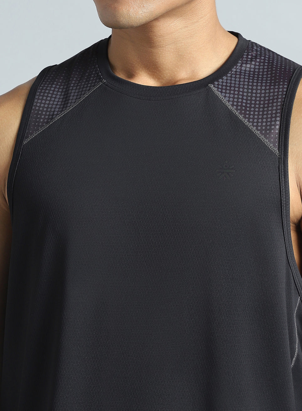 Men's Black Training Muscle Tank - Image 7
