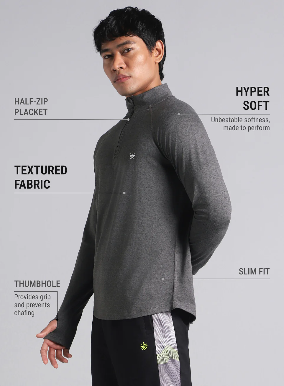 Men's Black Training Sculpted All Weather Jacket - Image 5