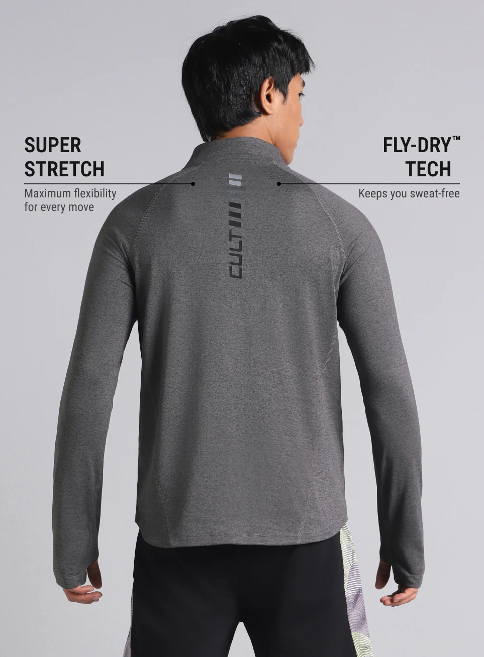 Men's Black Training Sculpted All Weather Jacket - Image 6