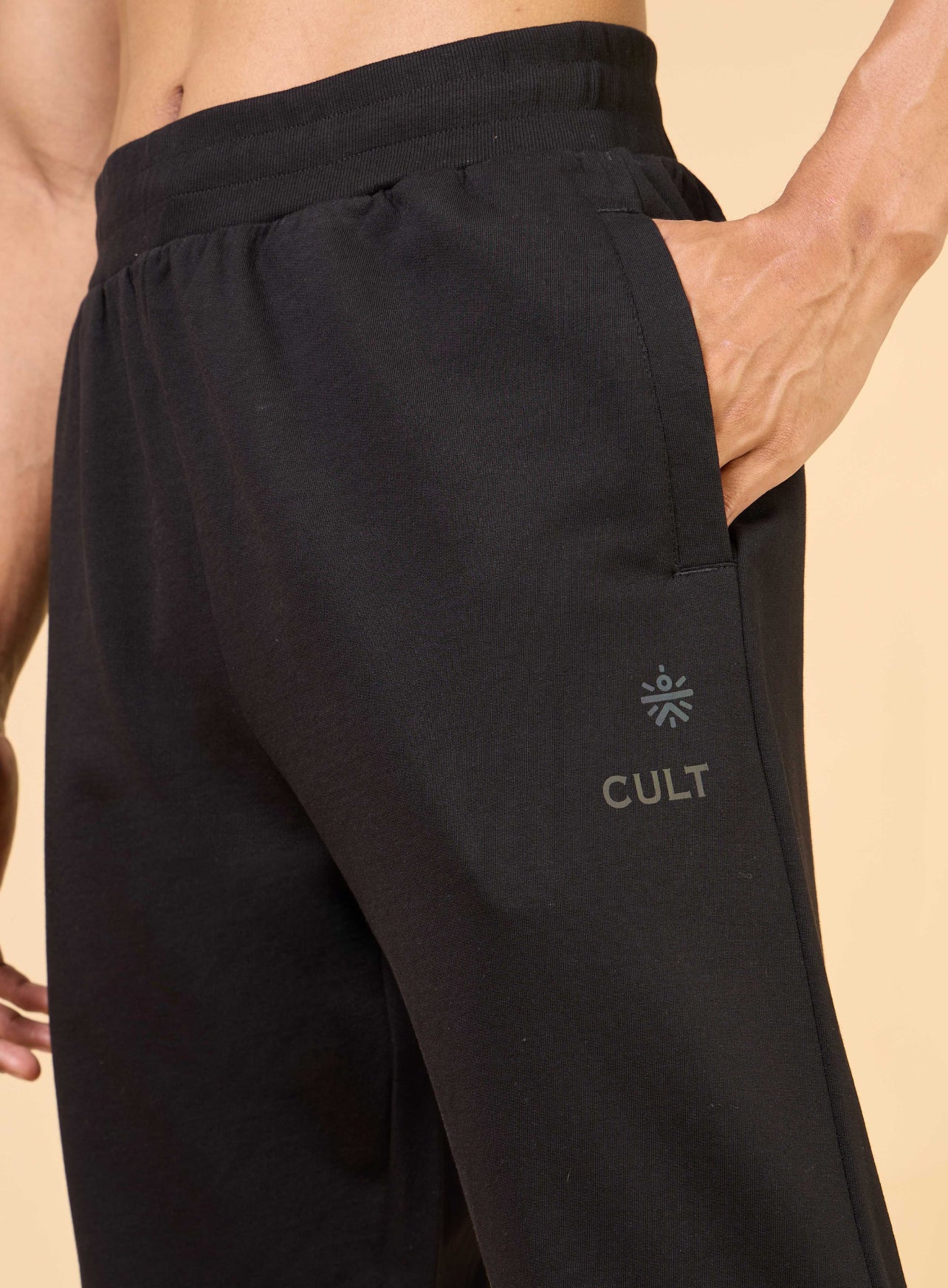 Men's Black Training Sculpted Joggers - Image 7