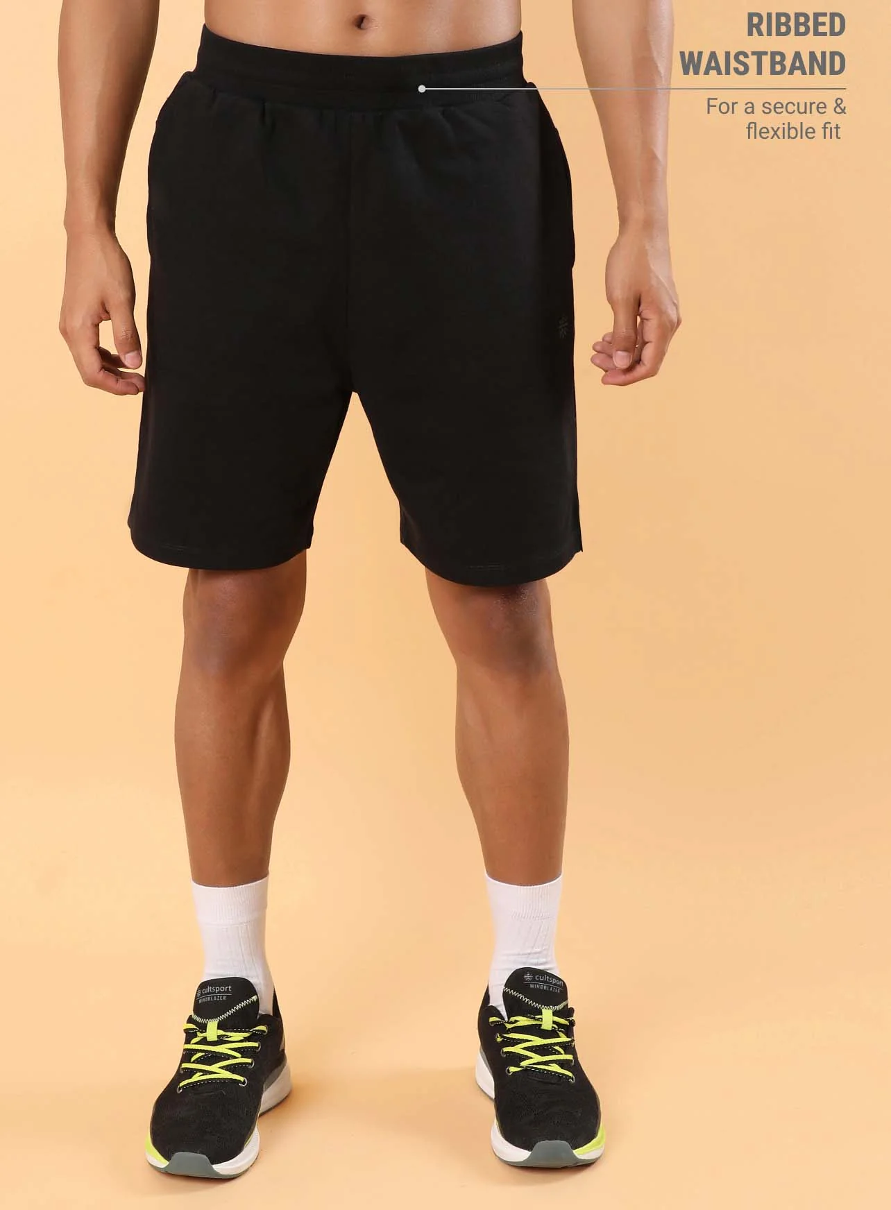 Men's Black Training Sculpted Shorts - Image 4