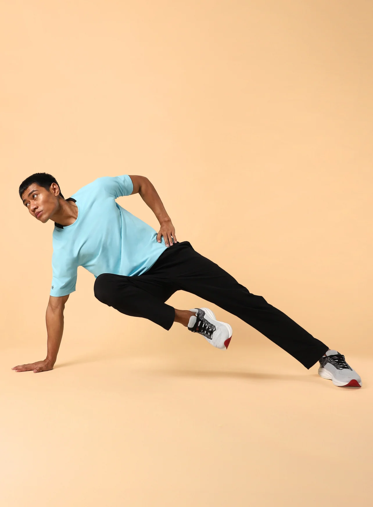 Men's Black Training Sculpted Trackpants - Image 3