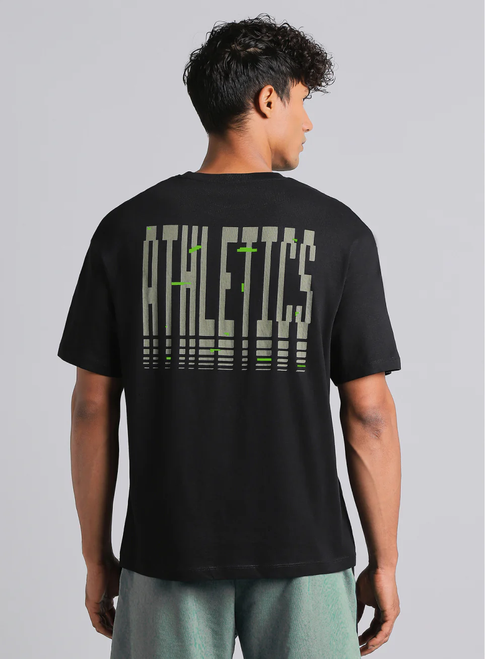 Men's Black True Athletics Graphic Relaxed Fit T-shirt - Image 6